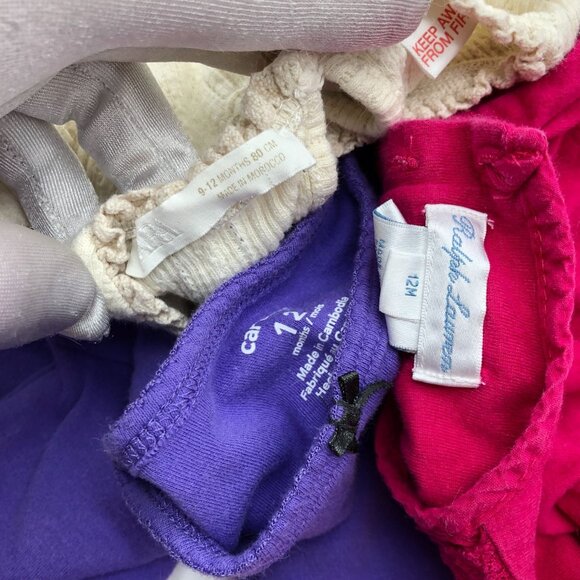 Girls 12M Fall Winter Clothing BUNDLE Pants Pajamas Long Sleeve Sweaters Mix - Picture 8 of 13